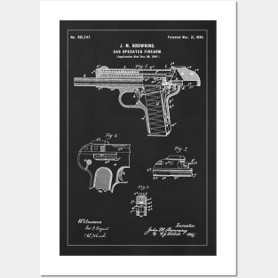 Browning automatic pistol - 1899 Patent - aP02 Posters and Art